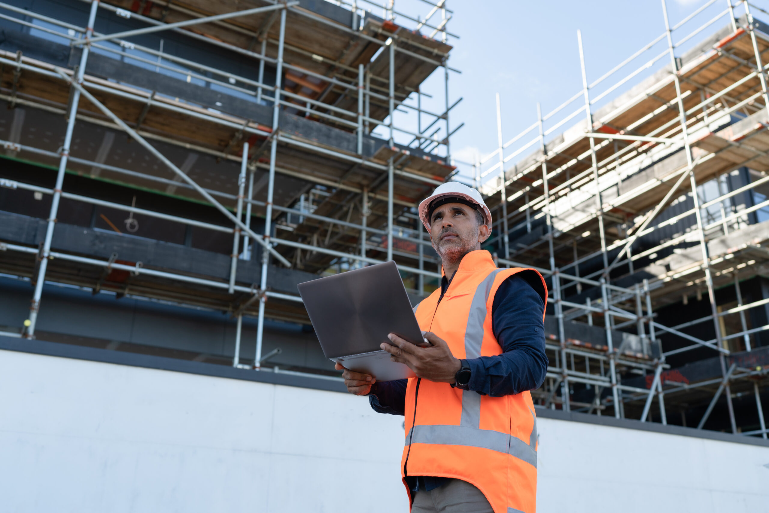 civil engineer on a construction site