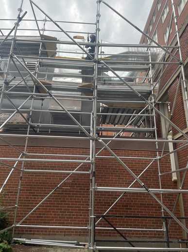 Scaffold Solution for Hospital Ductwork Insulation