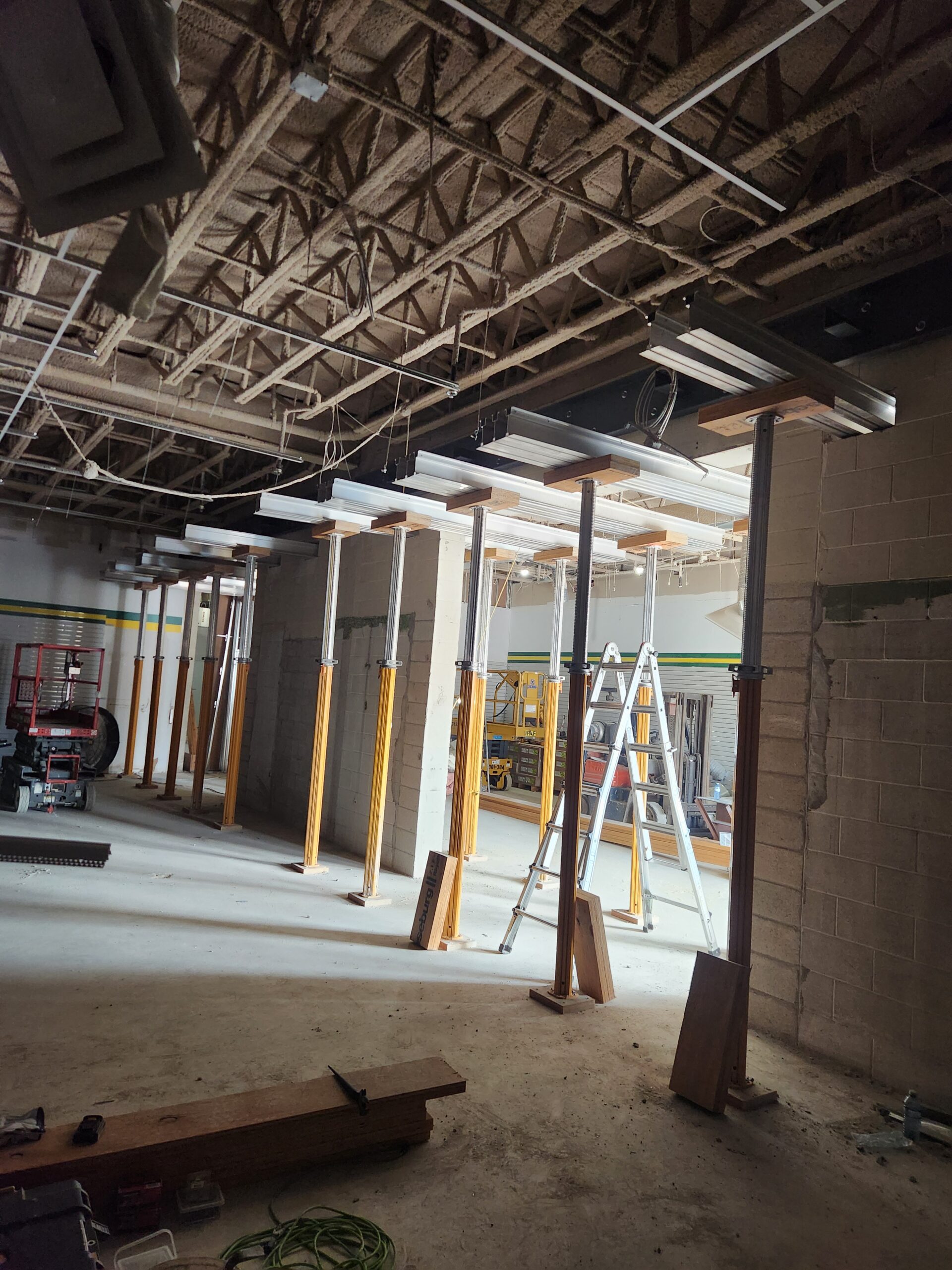 Temporary Shoring of Block Wall for Demolition Works – Kincardine